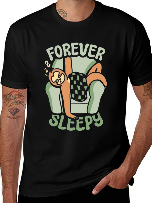 Forever Sleepy Sloth T-Shirt - Relaxed Fit Comfortable Tee