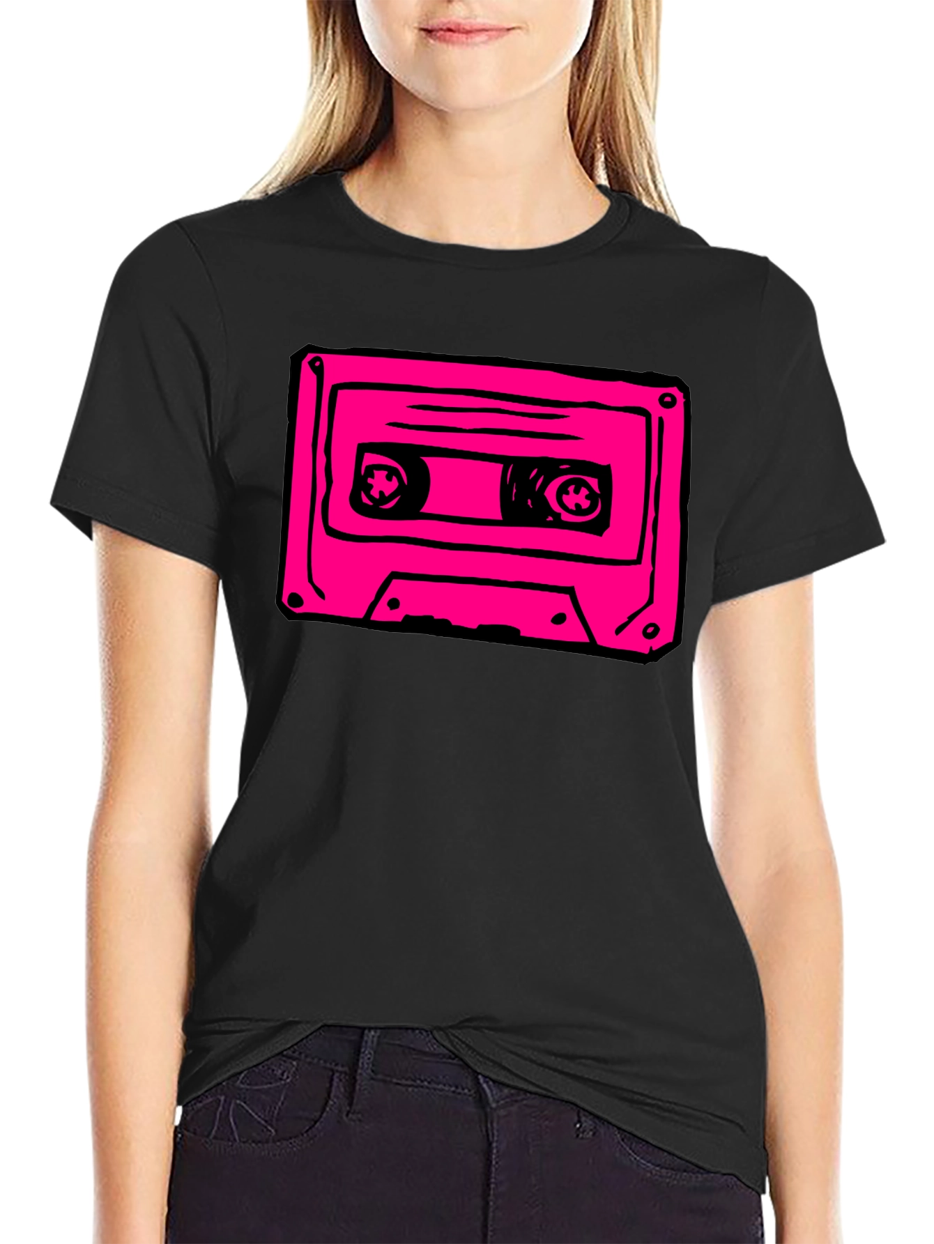 Retro Cassette Tape Graphic T-Shirt
