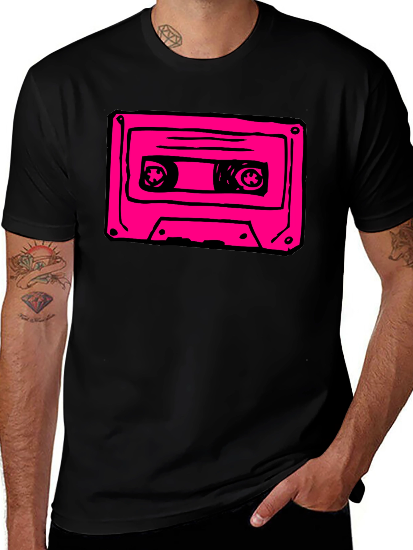 Retro Cassette Tape Graphic T-Shirt