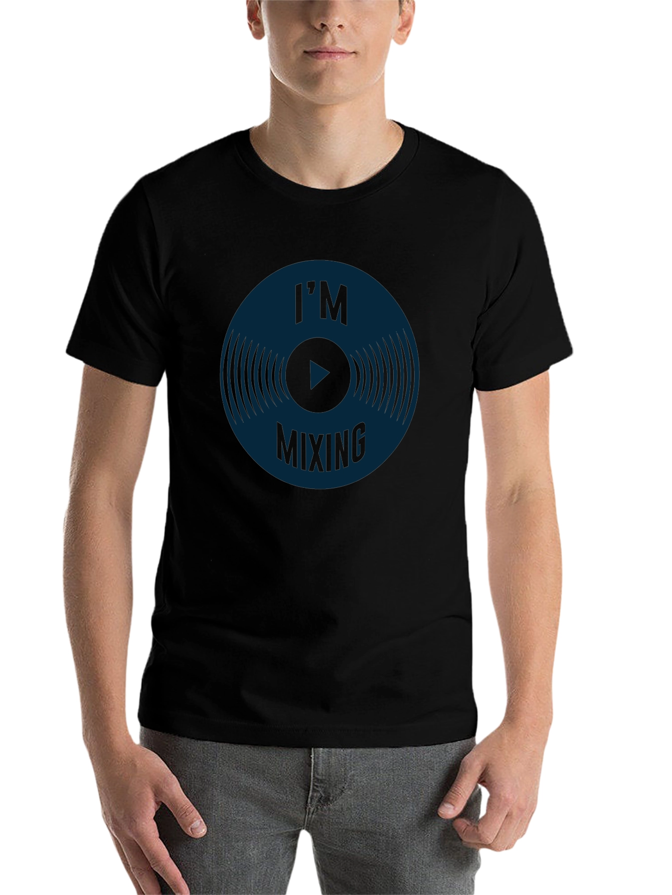 DJ Mixing Vinyl Record T-Shirt