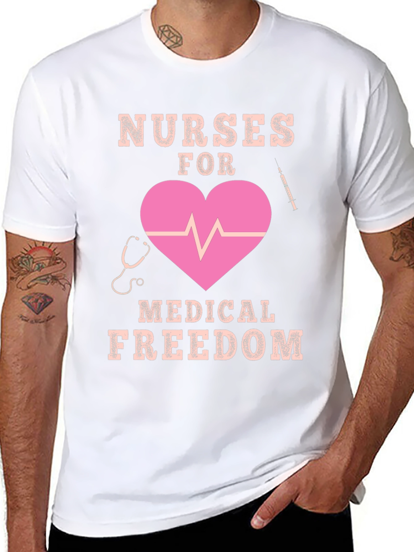 Nurses for Medical Freedom Graphic T-Shirt