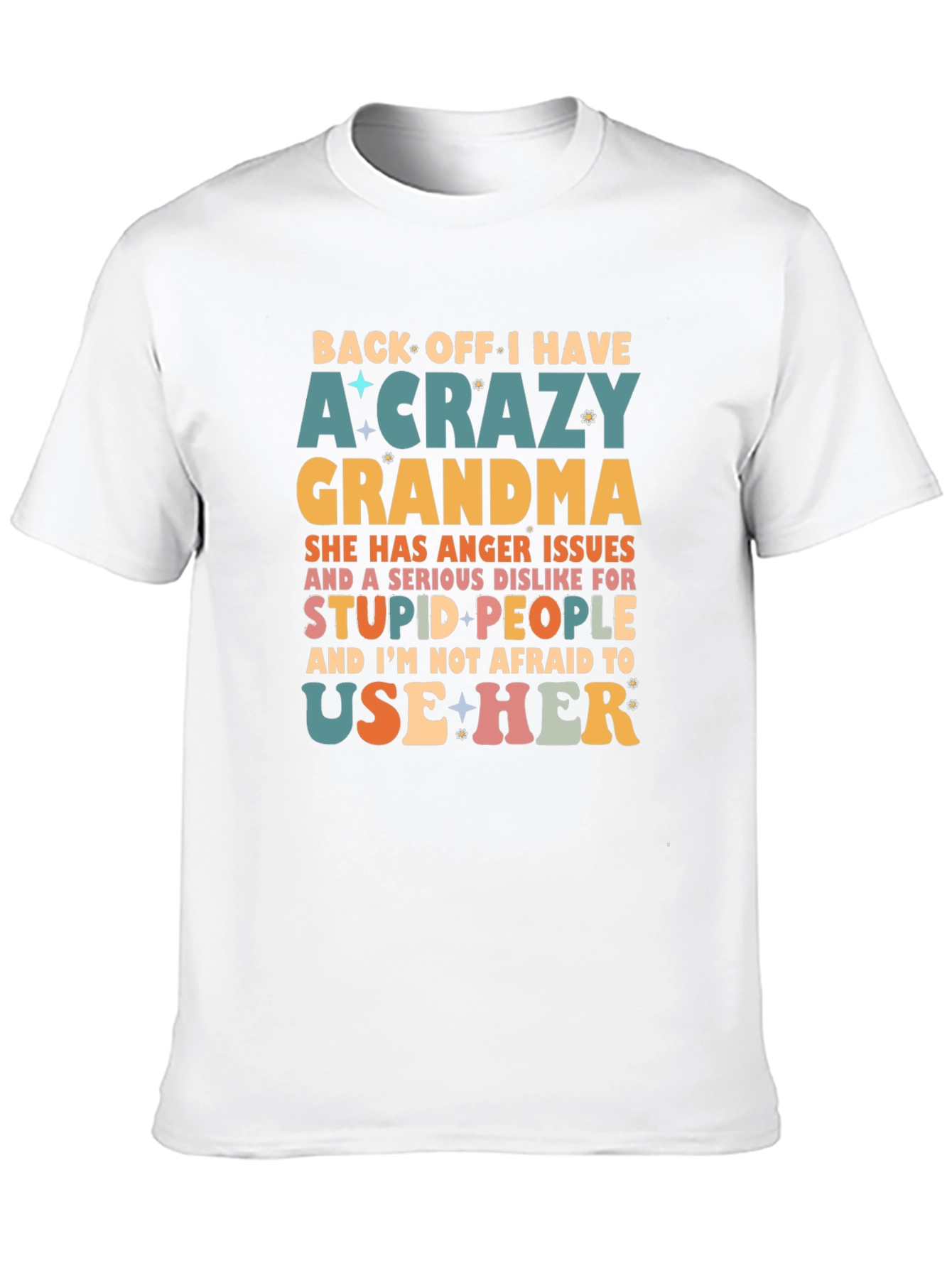 Crazy Grandma Novelty Graphic T-Shirt