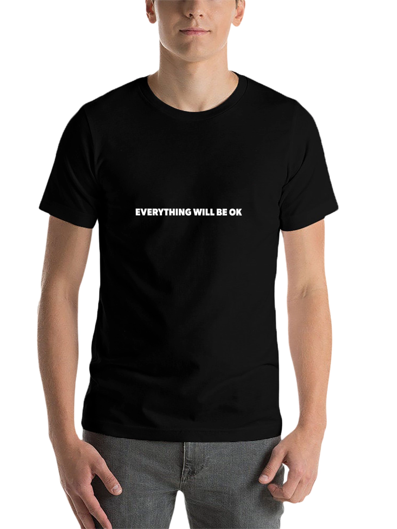 Everything Will Be OK - Black Comfort T-Shirt