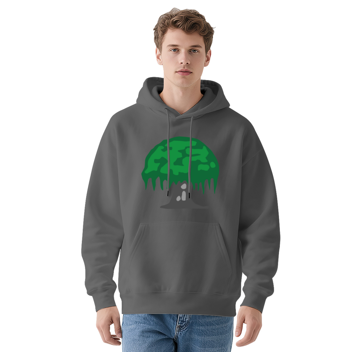 Nature & Patriotic Design Hoodie - Unisex Pullover Sweatshirt, Graphic Print, Casual Streetwear Fashion