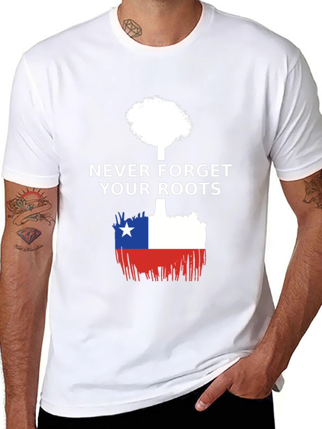 Never Forget Your Roots Flag T-Shirt