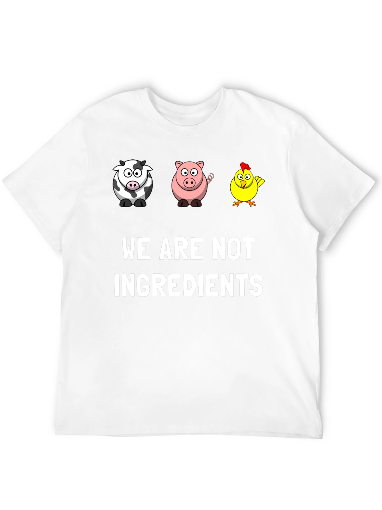 Vegan Graphic Tee - We Are Not Ingredients