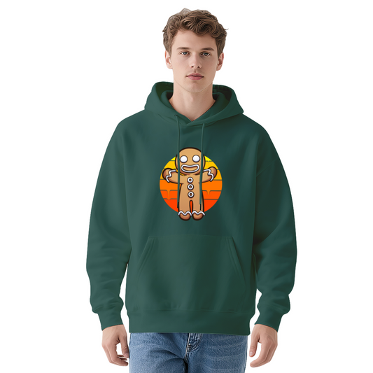 Cute Gingerbread Man Christmas Holiday Graphic Hoodie - Xmas Baking Pullover