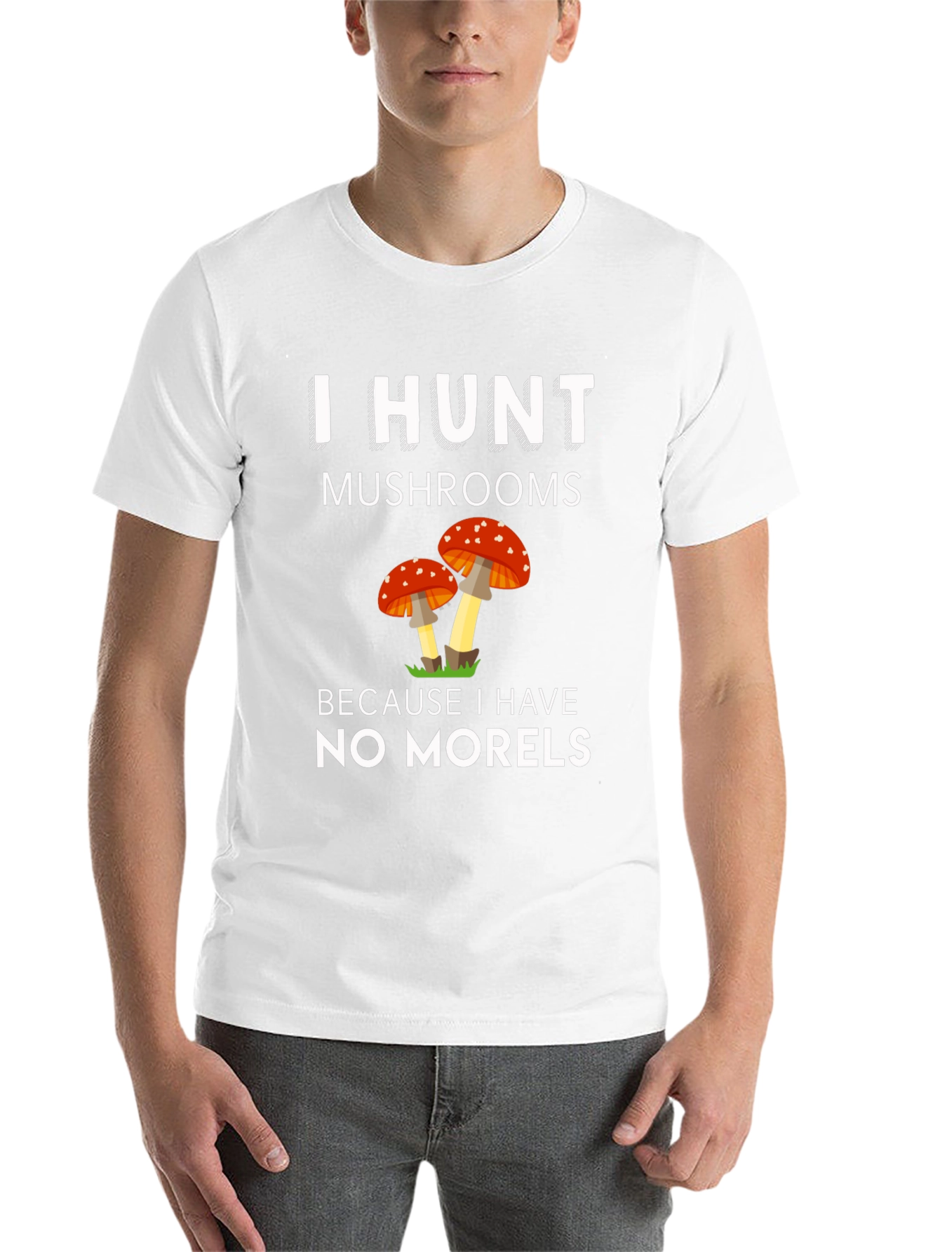Mushroom Hunter T-Shirt - No Morels Pun Tee