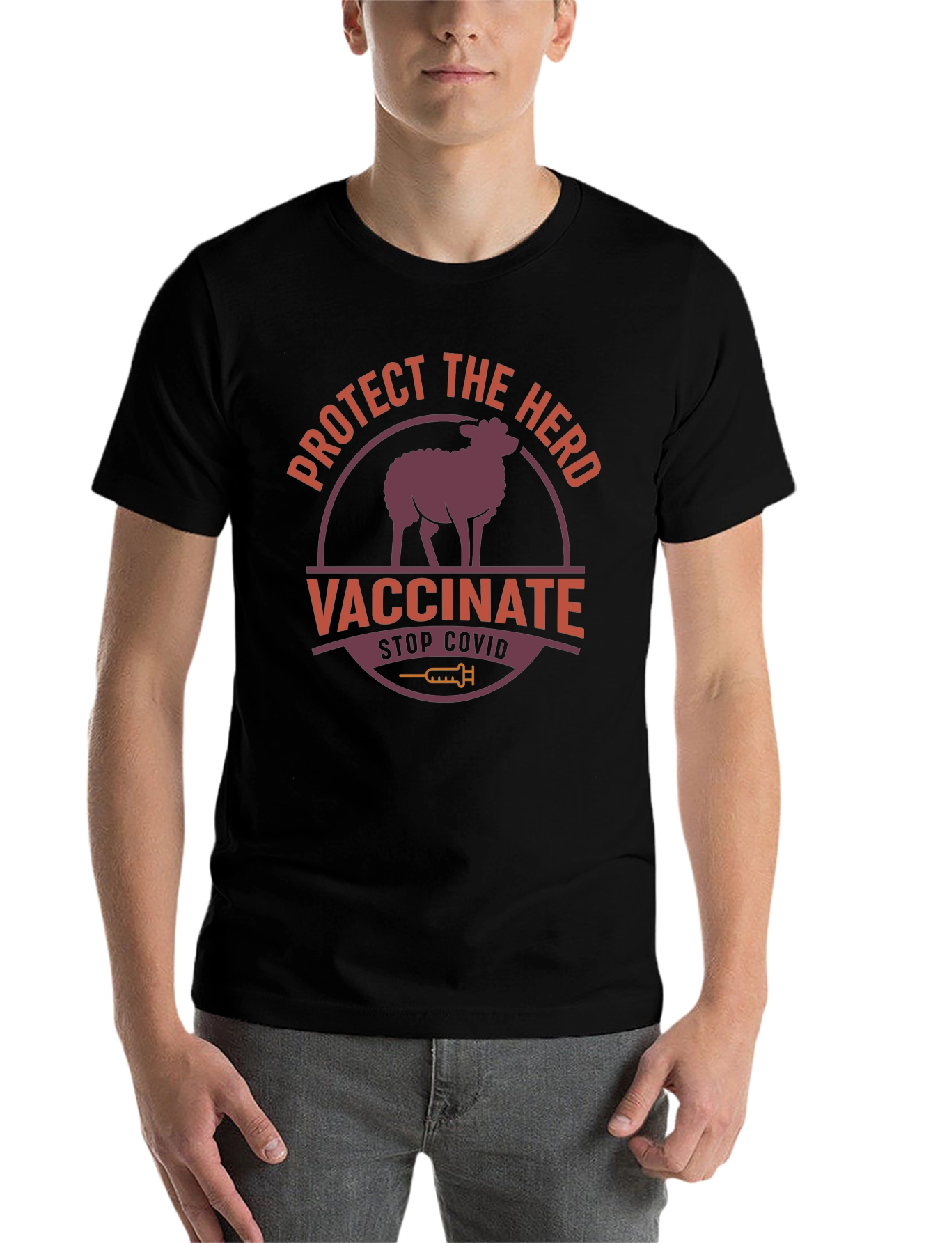 Protect the Herd Vaccinate Stop Covid T-Shirt