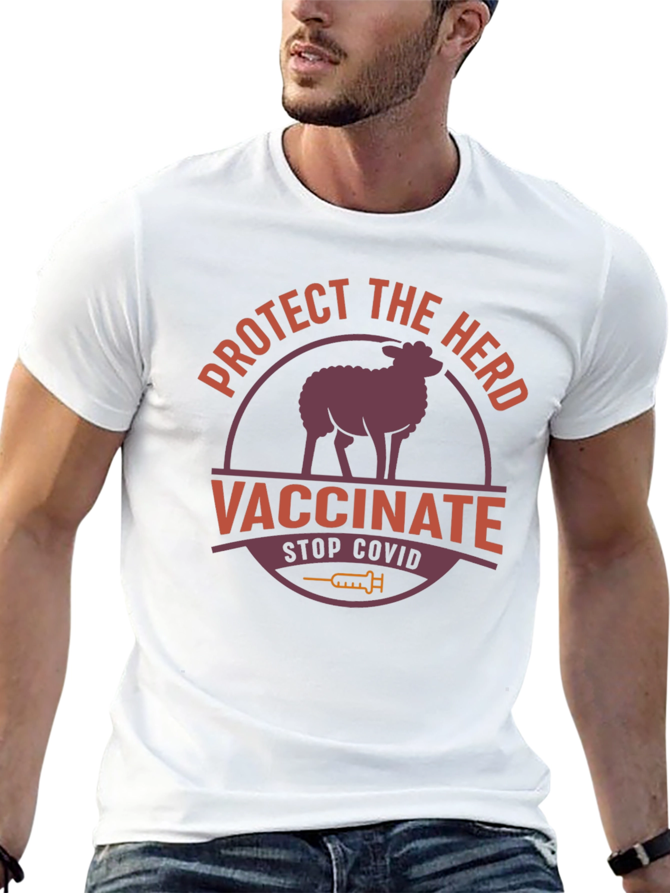Protect the Herd Vaccinate Stop Covid T-Shirt