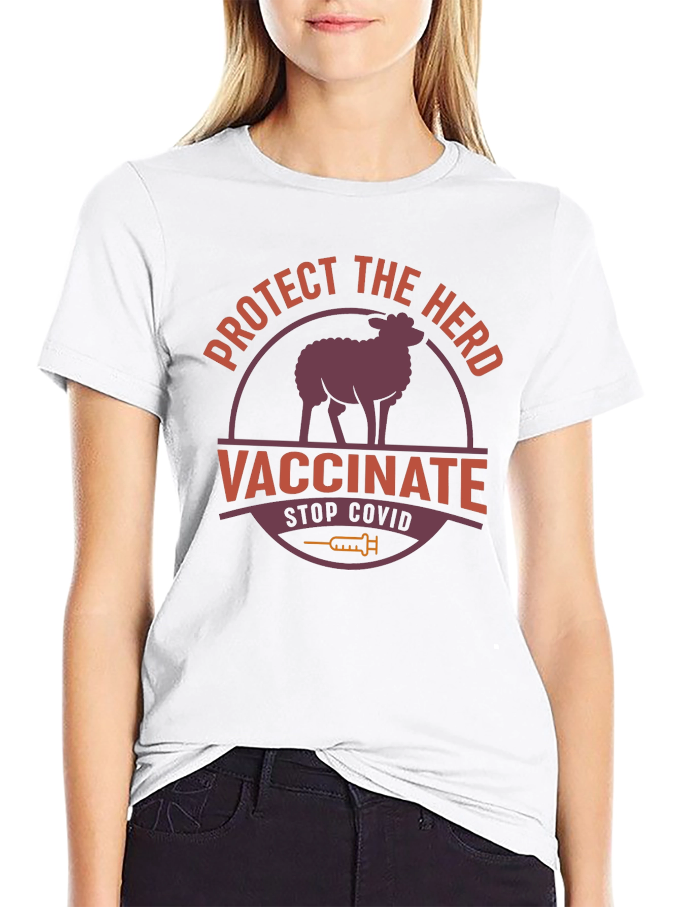 Protect the Herd Vaccinate Stop Covid T-Shirt
