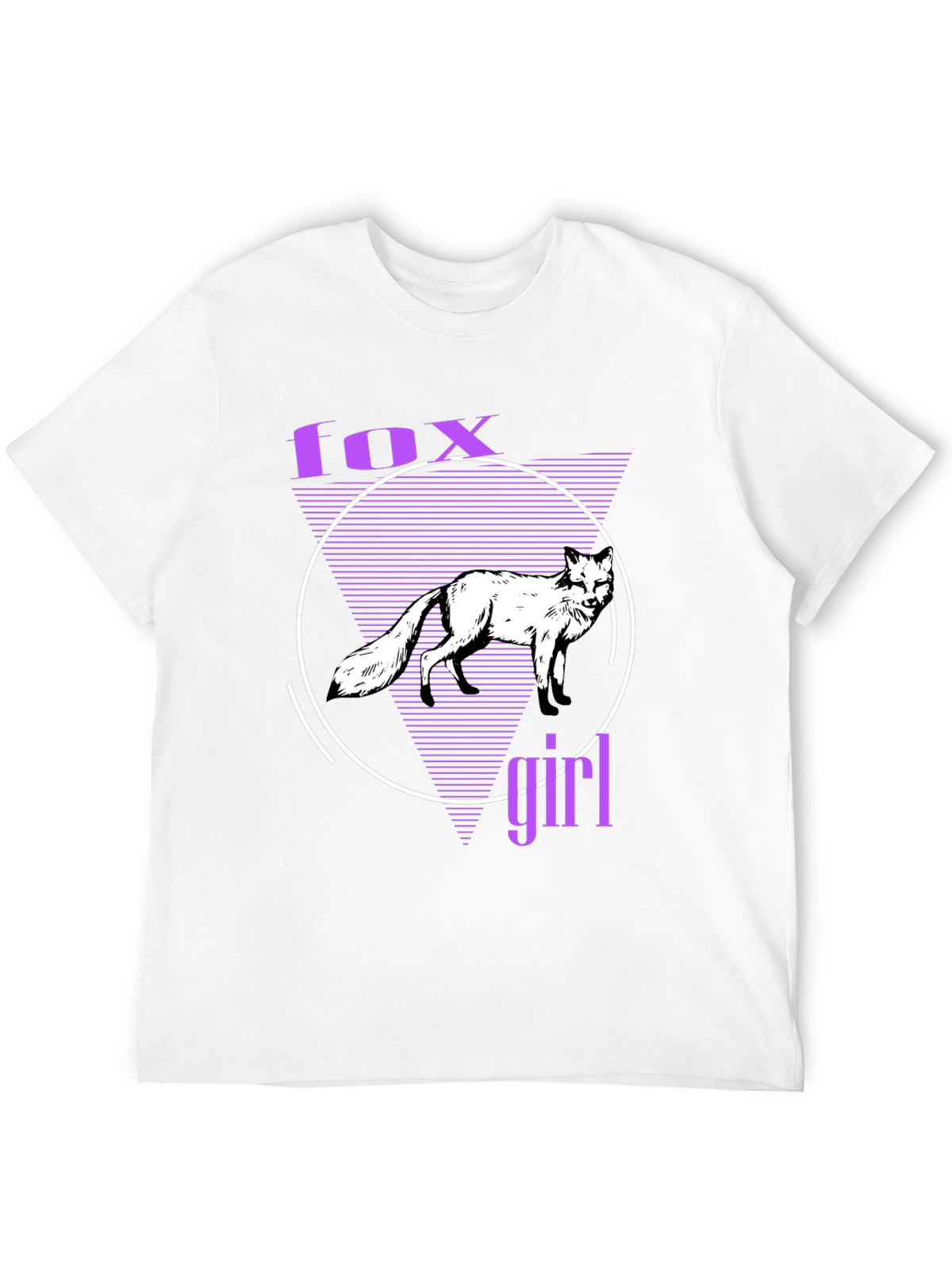 Fox Girl Graphic T-Shirt - Unique Vaporwave Design