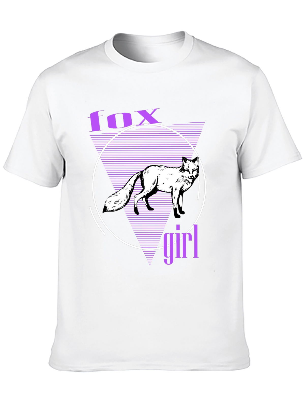 Fox Girl Graphic T-Shirt - Unique Vaporwave Design