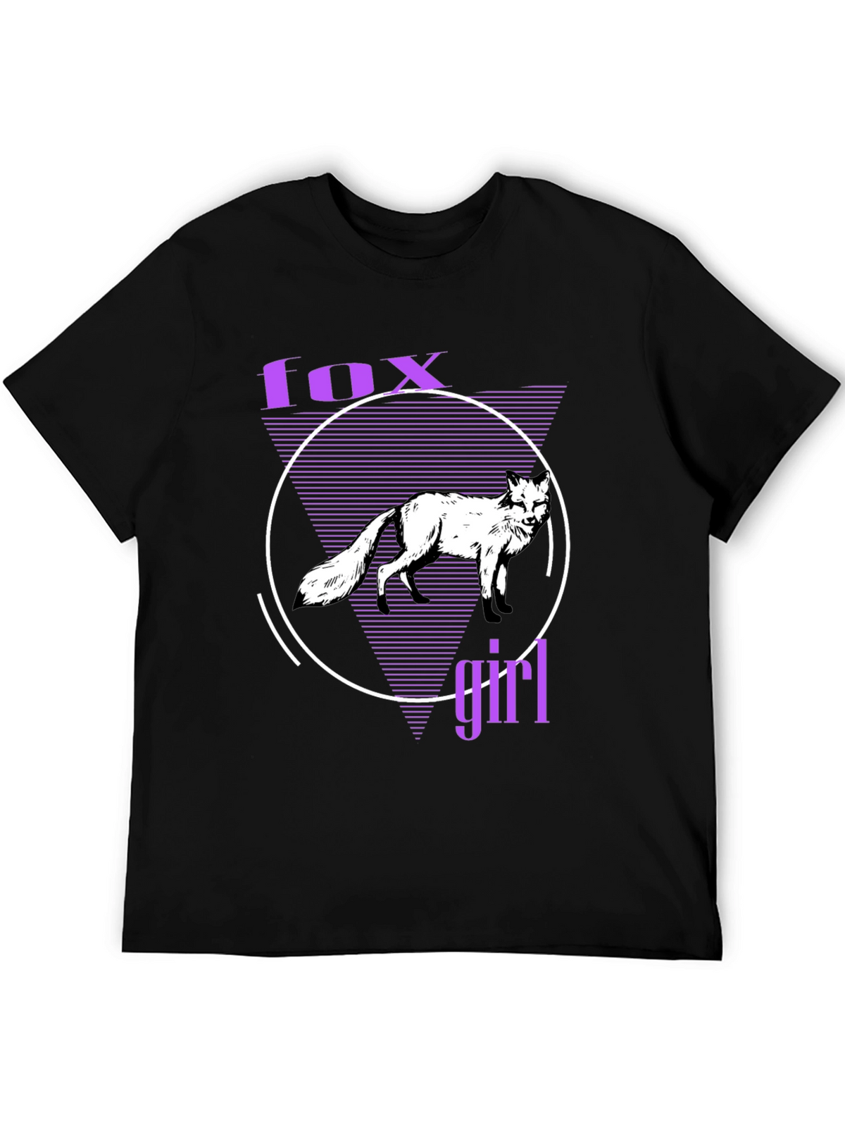 Fox Girl Graphic T-Shirt - Unique Vaporwave Design