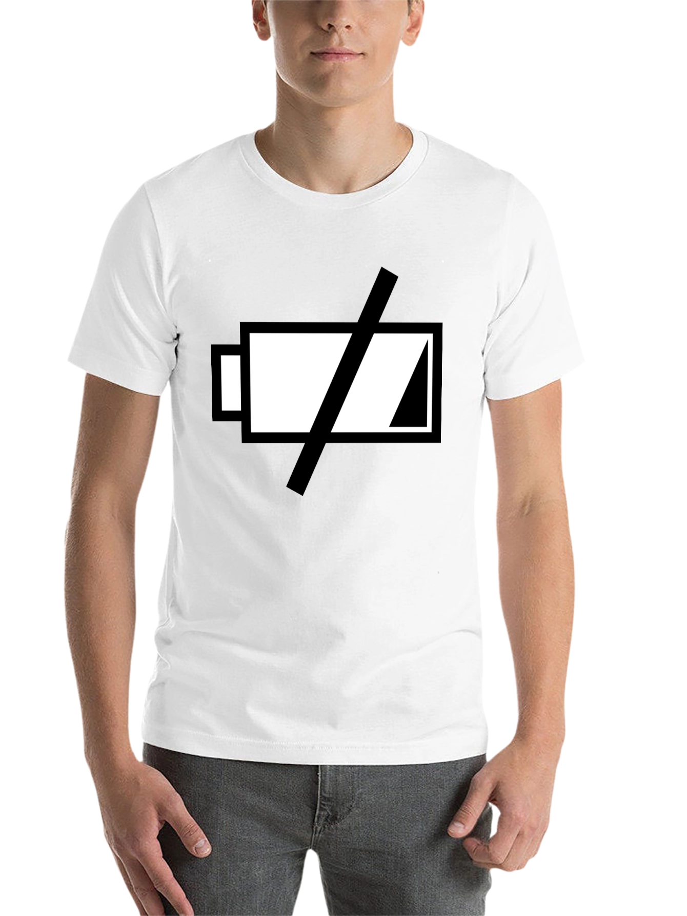 Low Battery T-Shirt - Black Graphic Tee