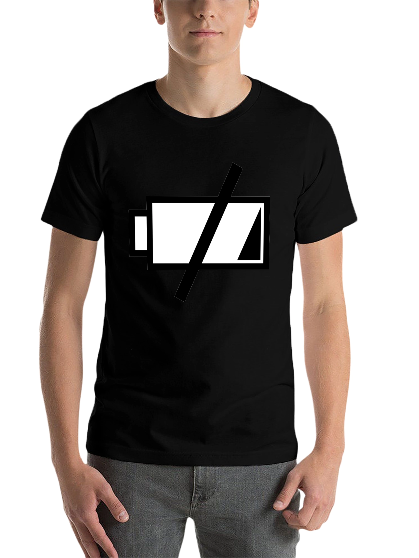 Low Battery T-Shirt - Black Graphic Tee