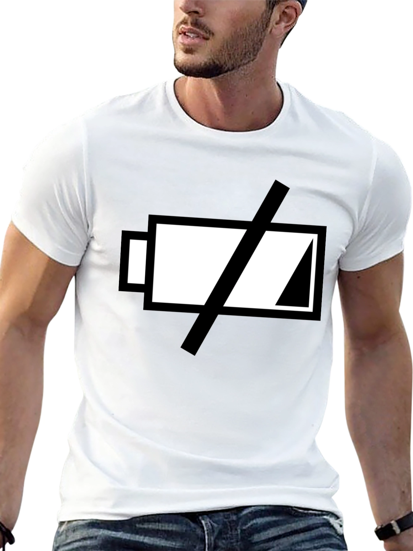 Low Battery T-Shirt - Black Graphic Tee