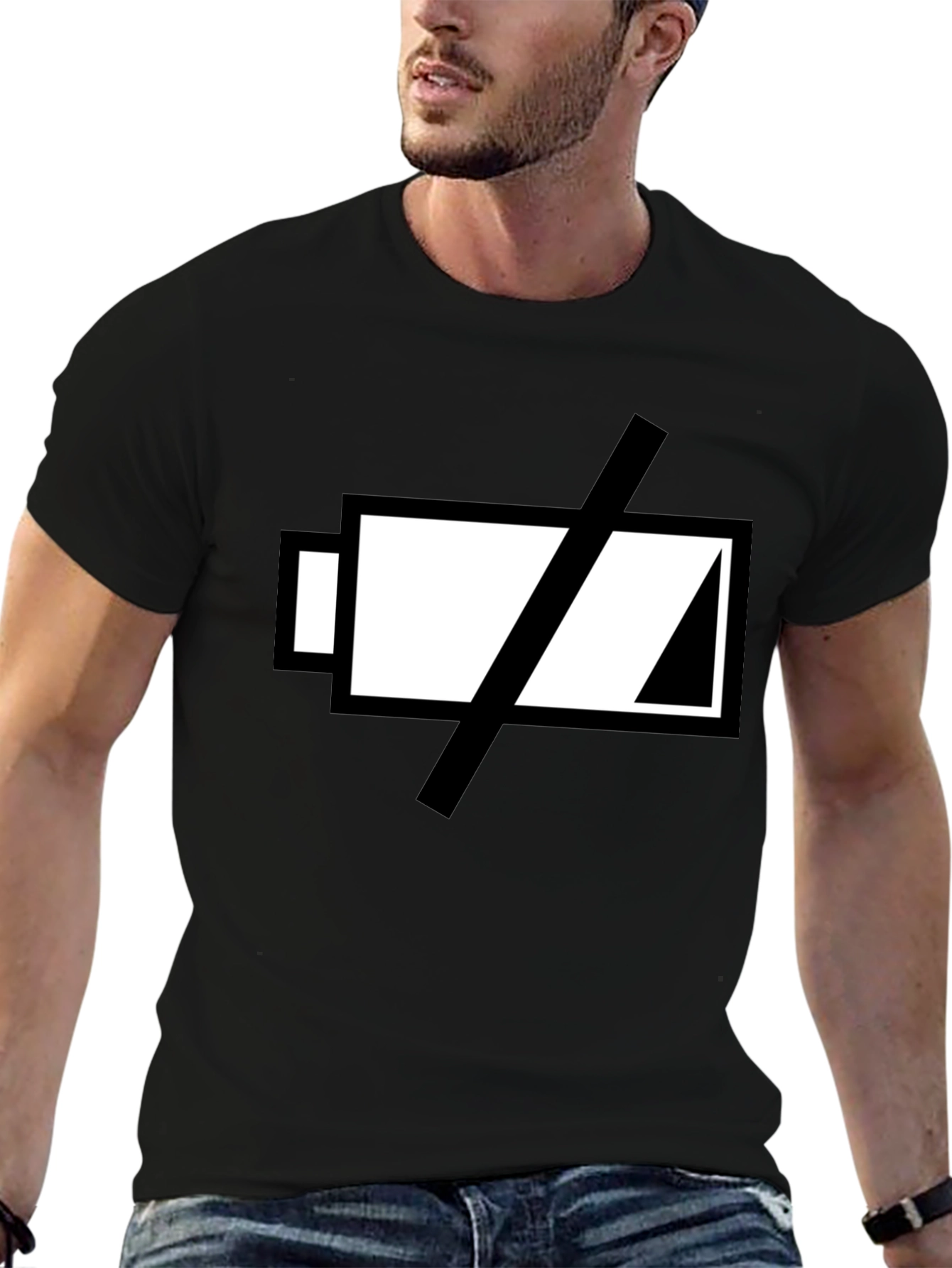 Low Battery T-Shirt - Black Graphic Tee