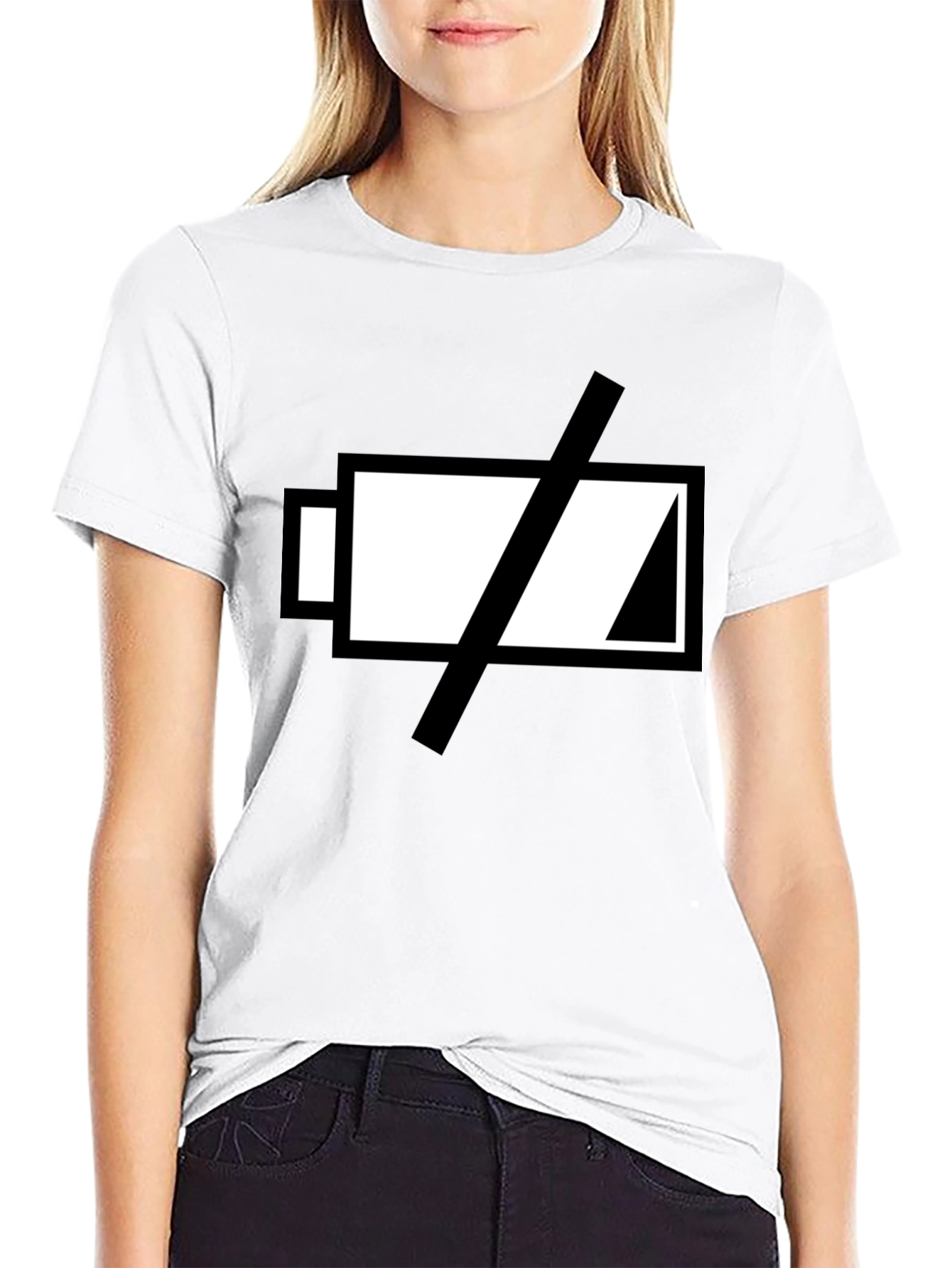 Low Battery T-Shirt - Black Graphic Tee