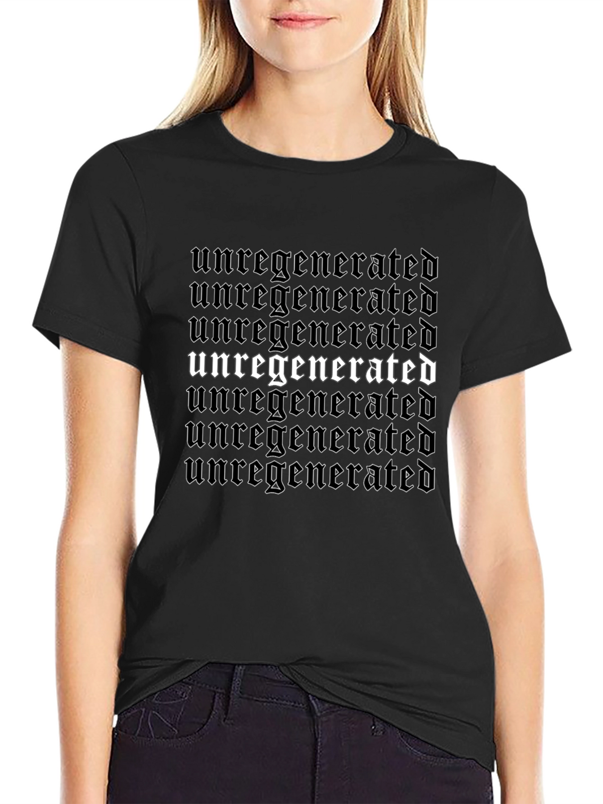 Unregenerated Graphic T-Shirt - Edgy Gothic Style