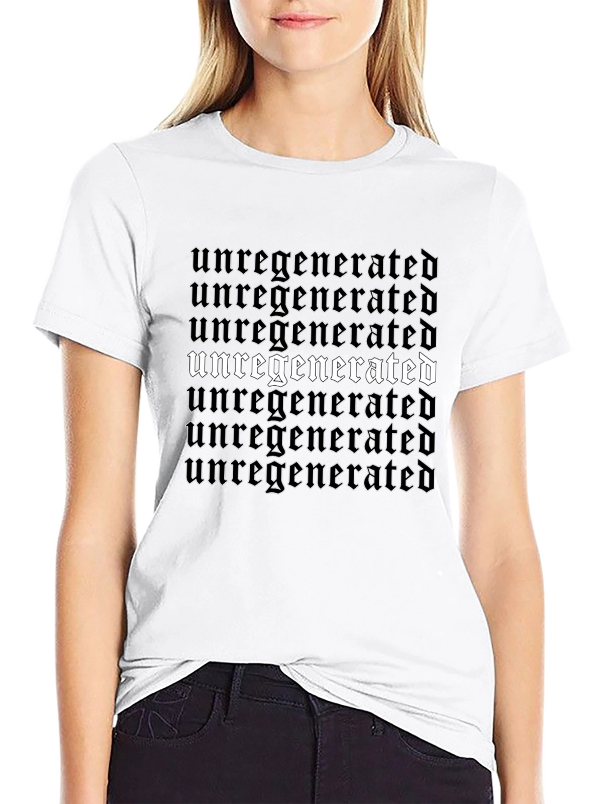 Unregenerated Graphic T-Shirt - Edgy Gothic Style