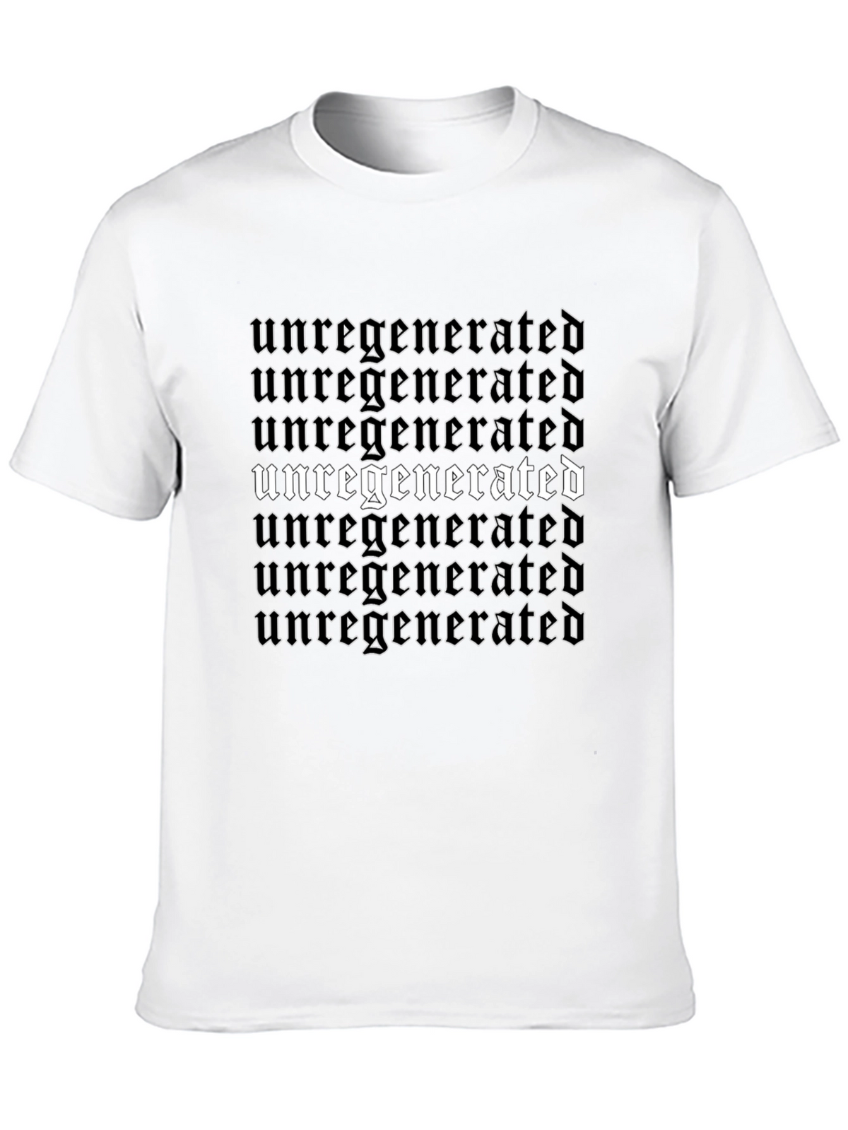 Unregenerated Graphic T-Shirt - Edgy Gothic Style