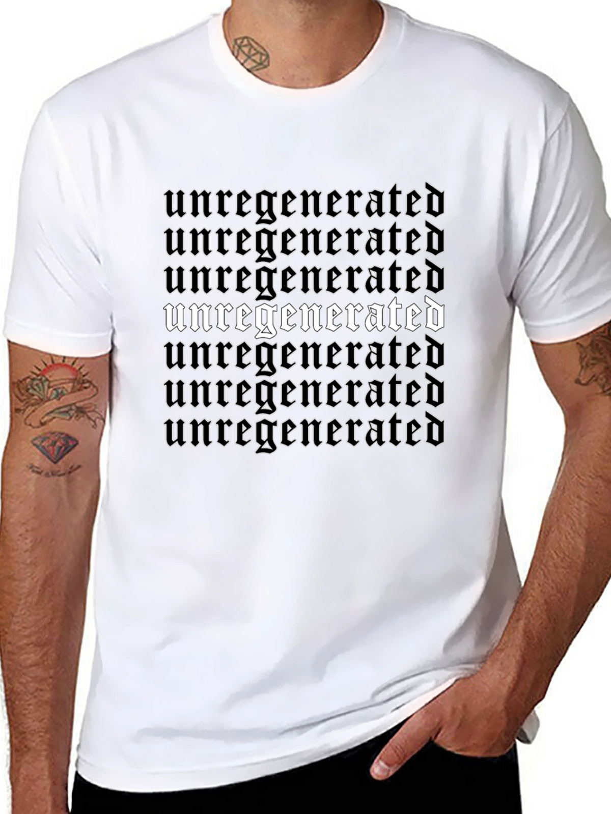 Unregenerated Graphic T-Shirt - Edgy Gothic Style