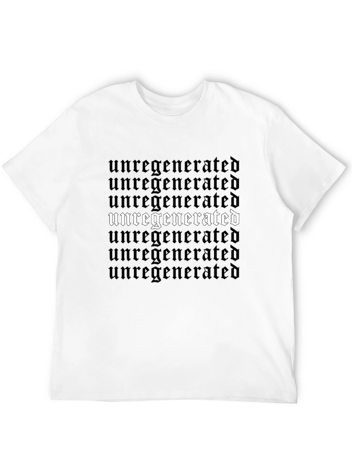 Unregenerated Graphic T-Shirt - Edgy Gothic Style