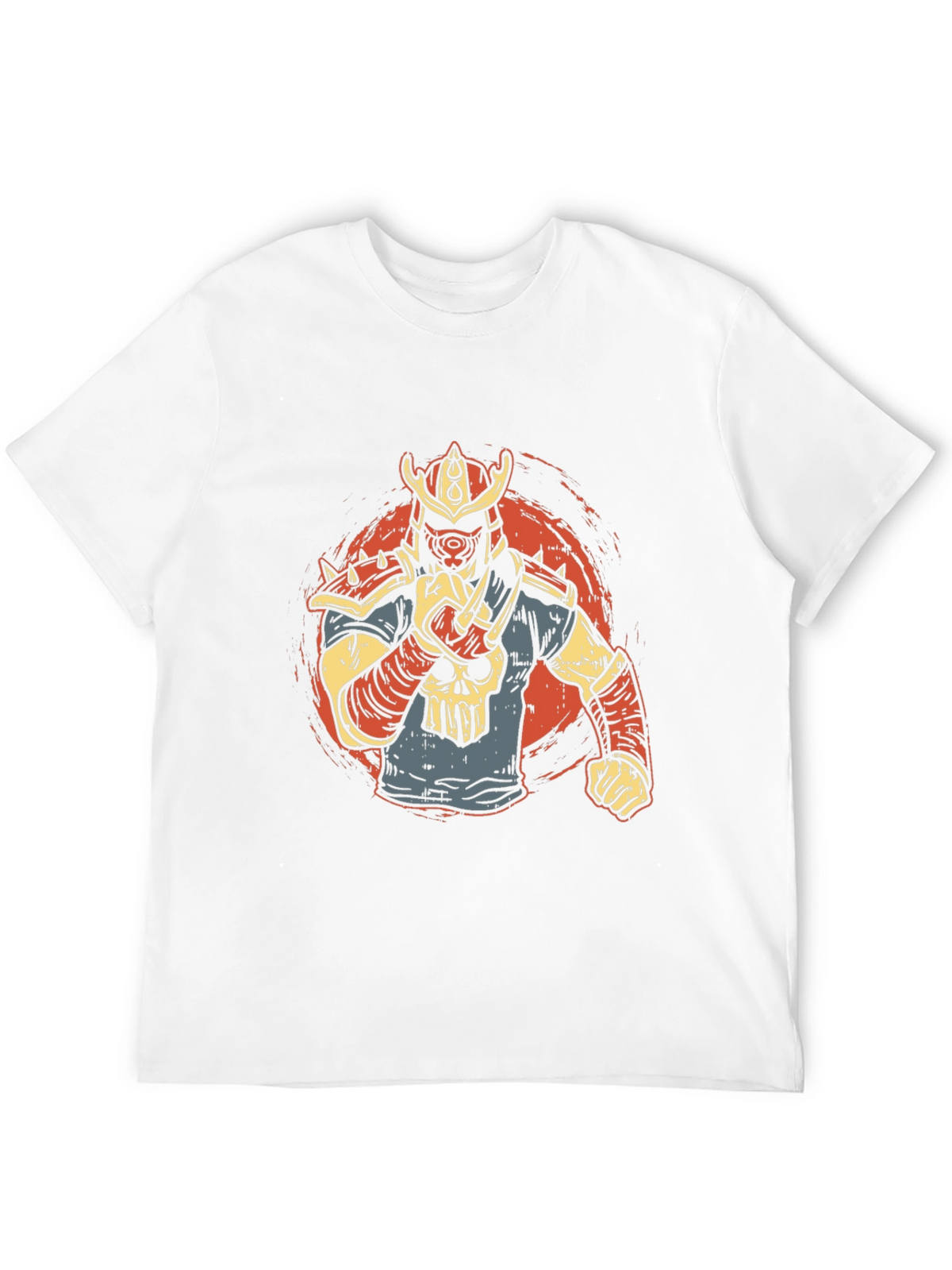 Samurai Skull Graphic Tee - Unique Design