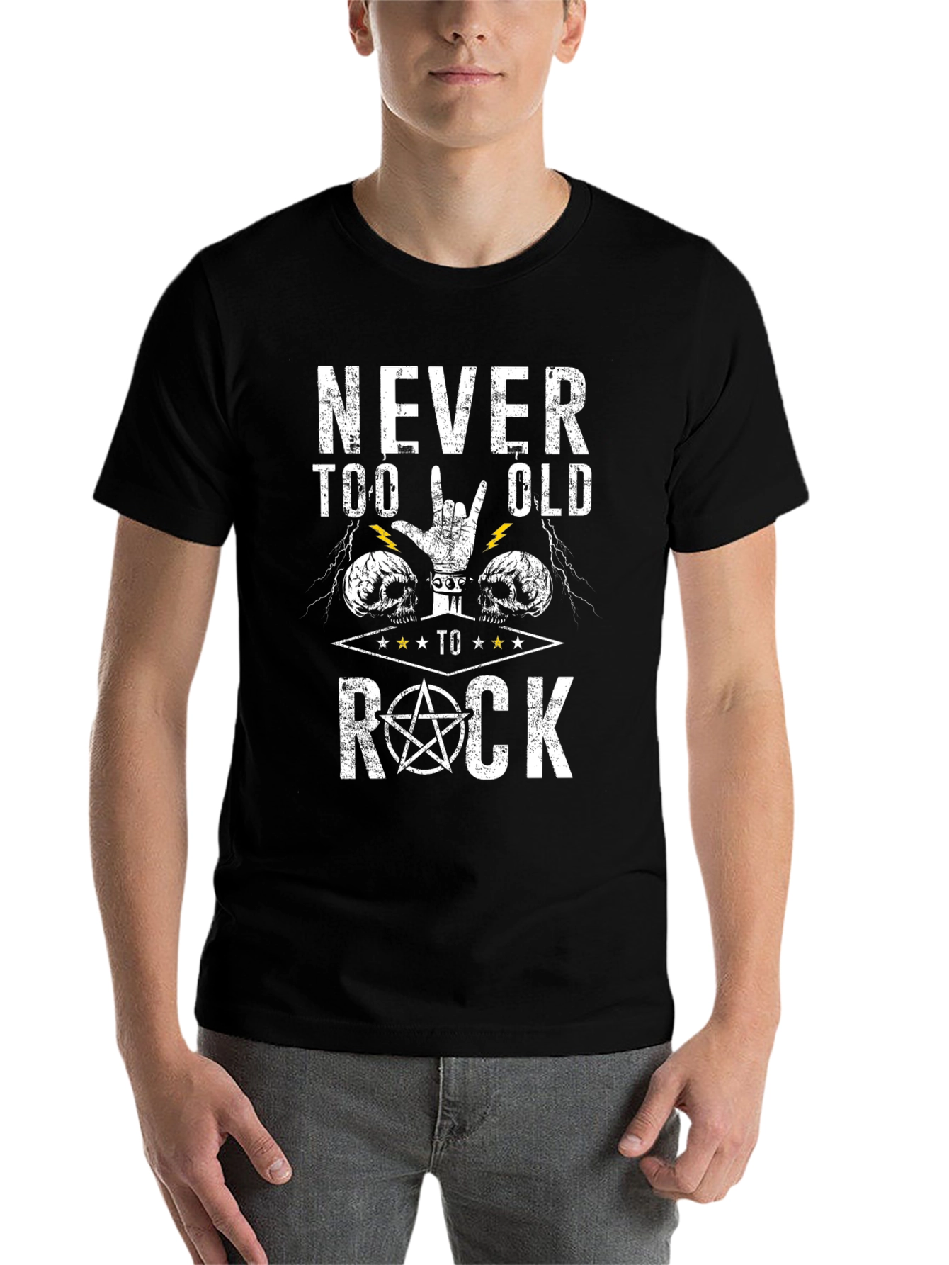 Never Too Old To Rock Graphic Tee