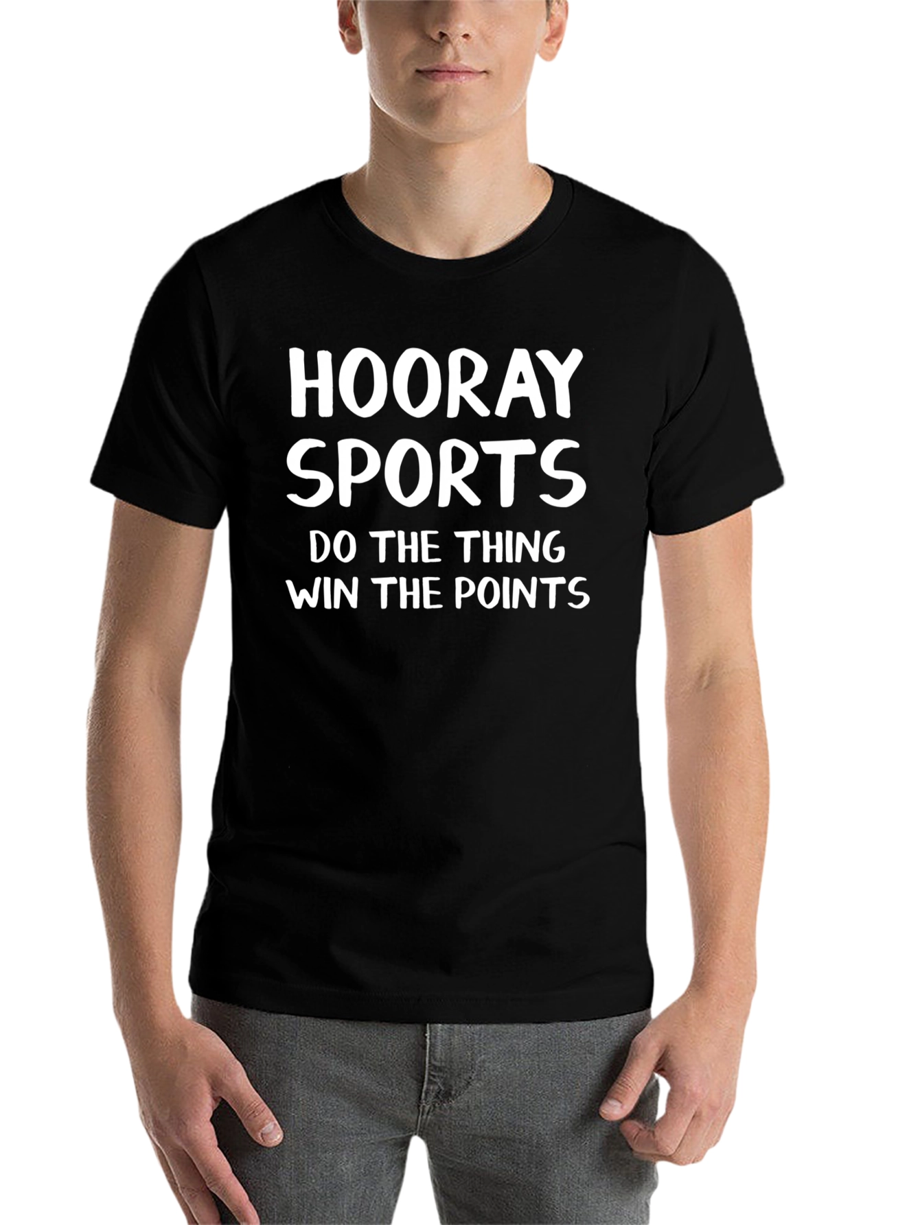 Hooray Sports Black Graphic Tee