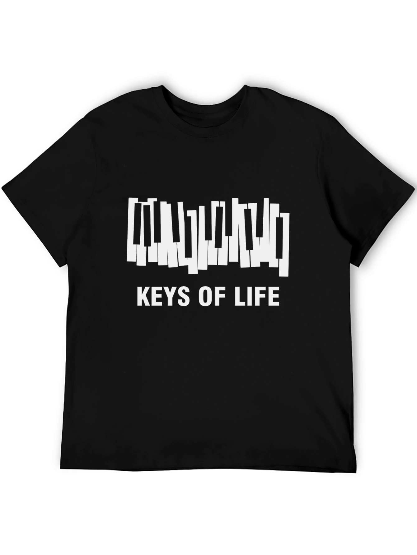 Keys of Life Piano T-Shirt - Black