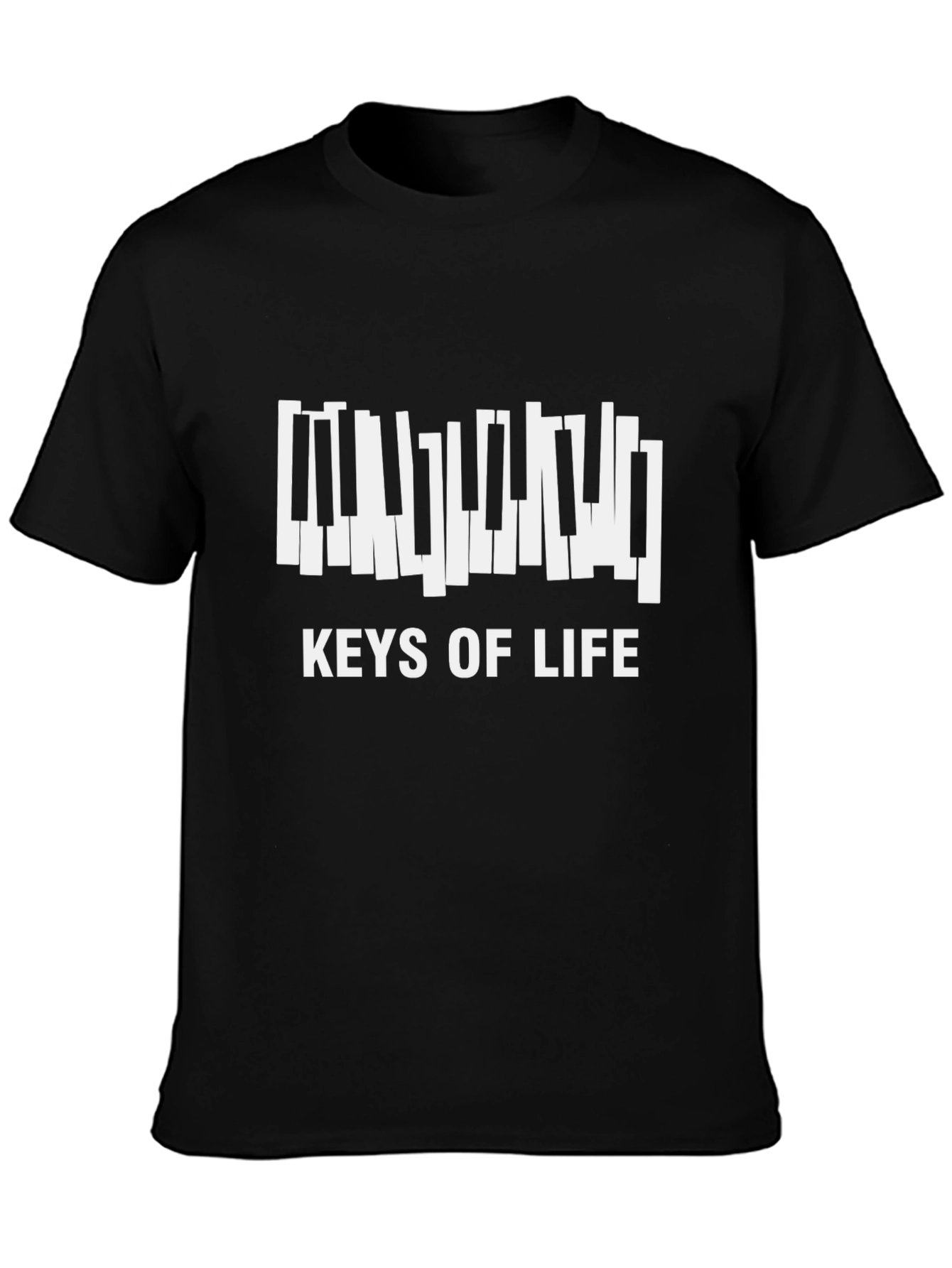Keys of Life Piano T-Shirt - Black