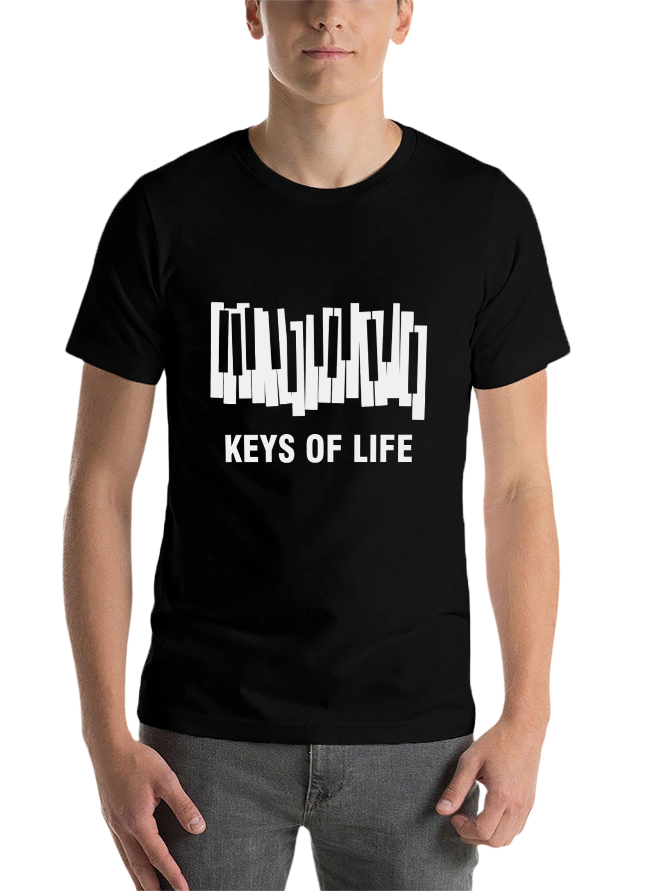Keys of Life Piano T-Shirt - Black