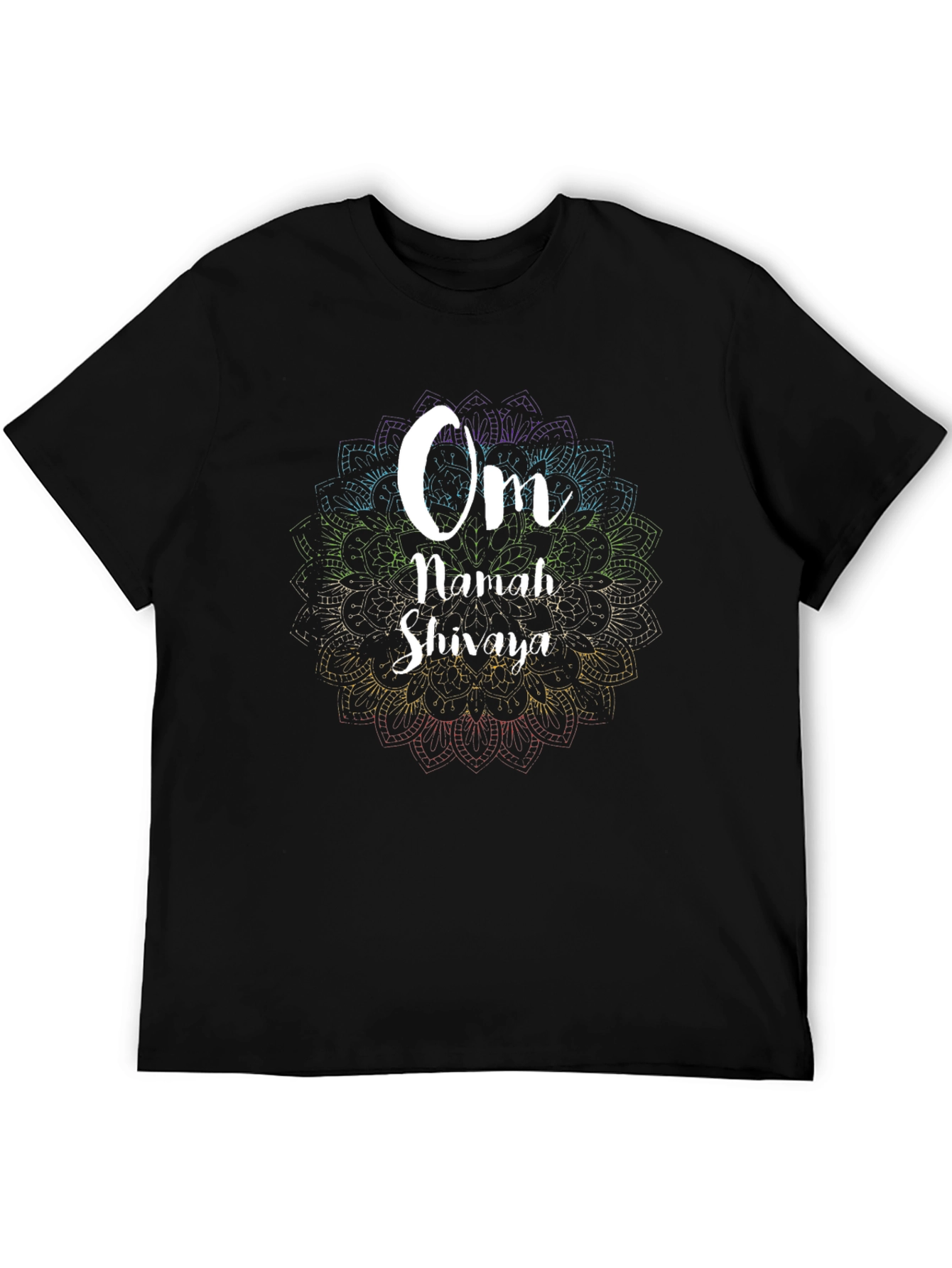 Om Namah Shivaya Graphic Tee - Spiritual Mandala Design