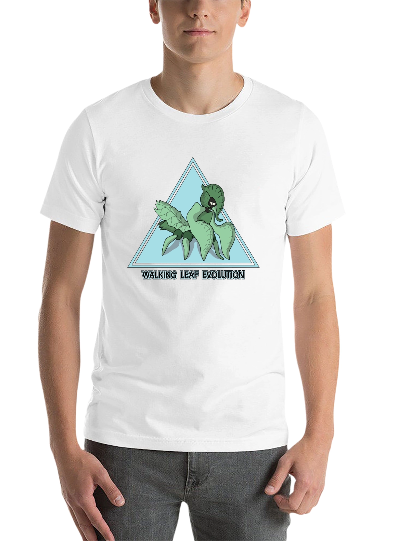 Walking Leaf Evolution T-Shirt - Black Cotton Tee