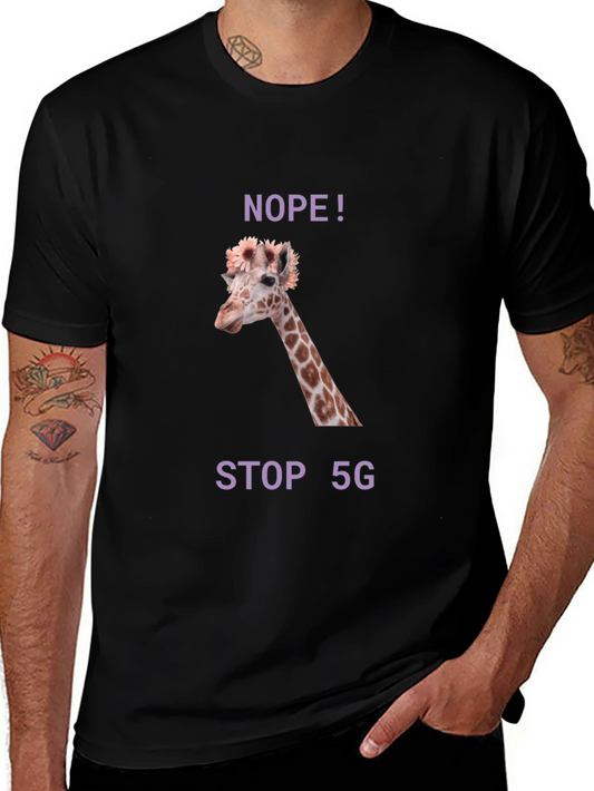Giraffe NOPE! STOP 5G T-Shirt