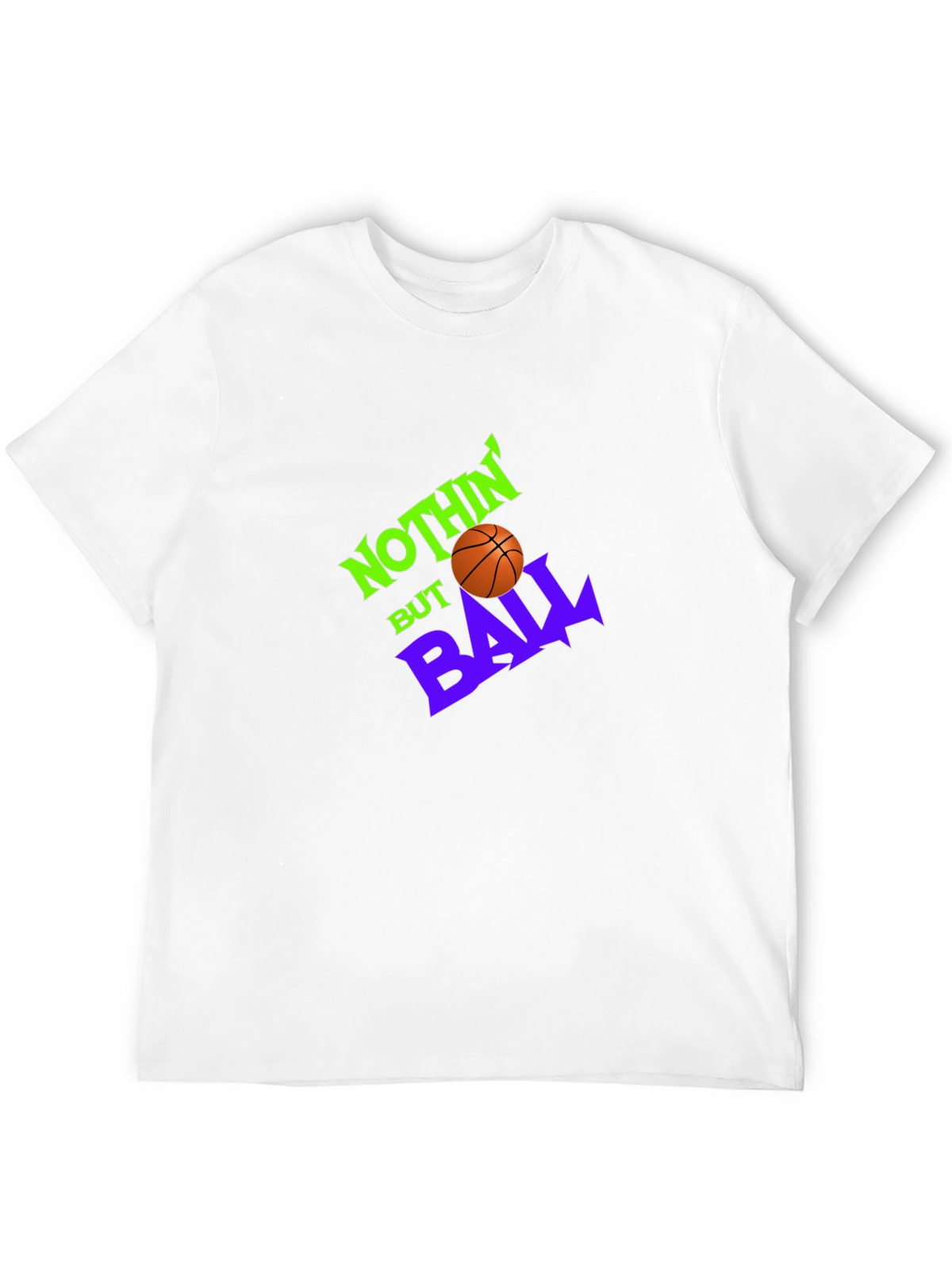 Nothin But Ball Graphic Tee - Black Basketball Shirt