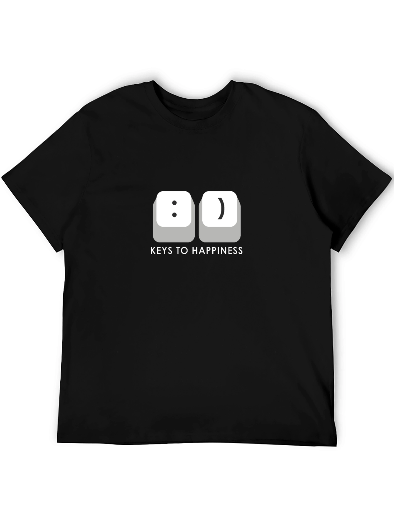 Keys to Happiness T-Shirt -  Funny Computer Geek Tee