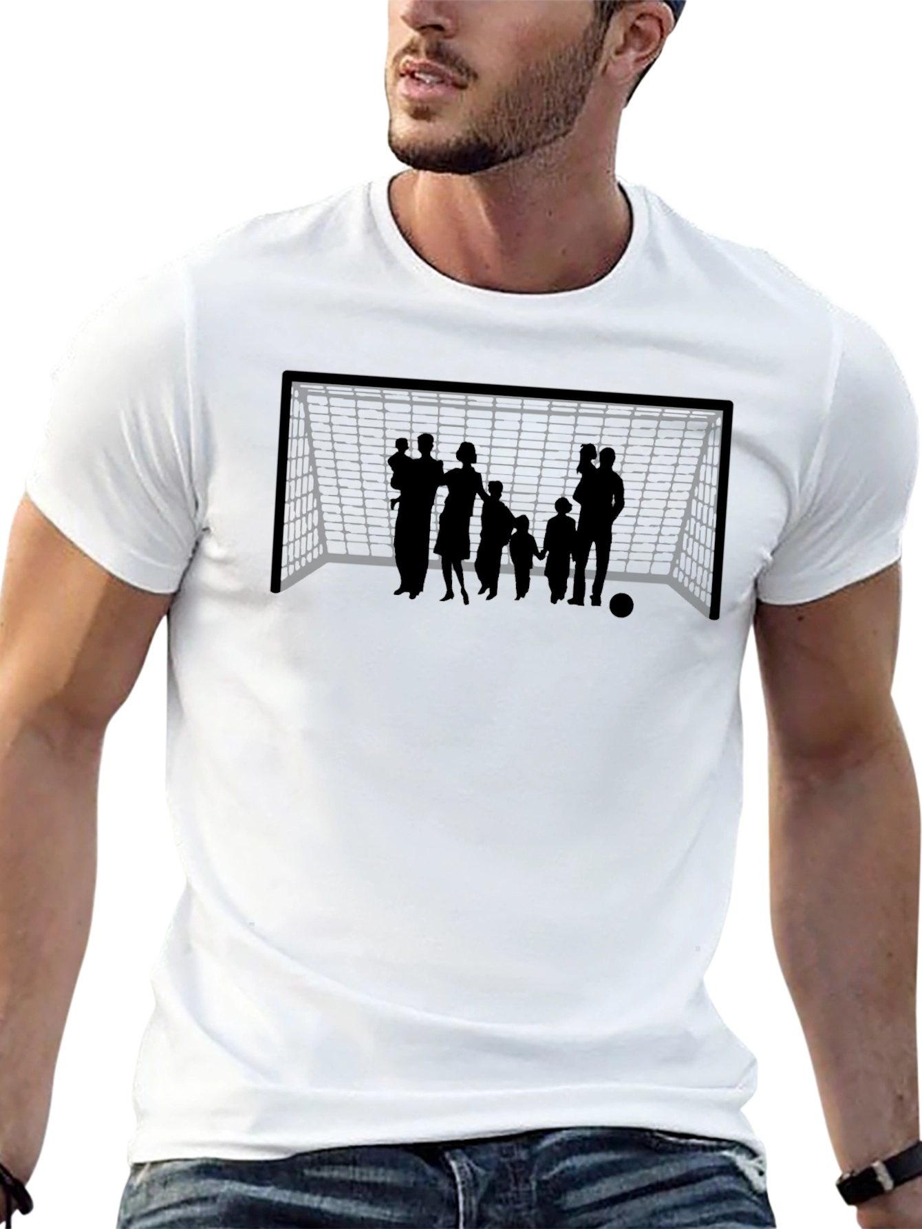 Family Goal T-Shirt - Black Cotton Tee