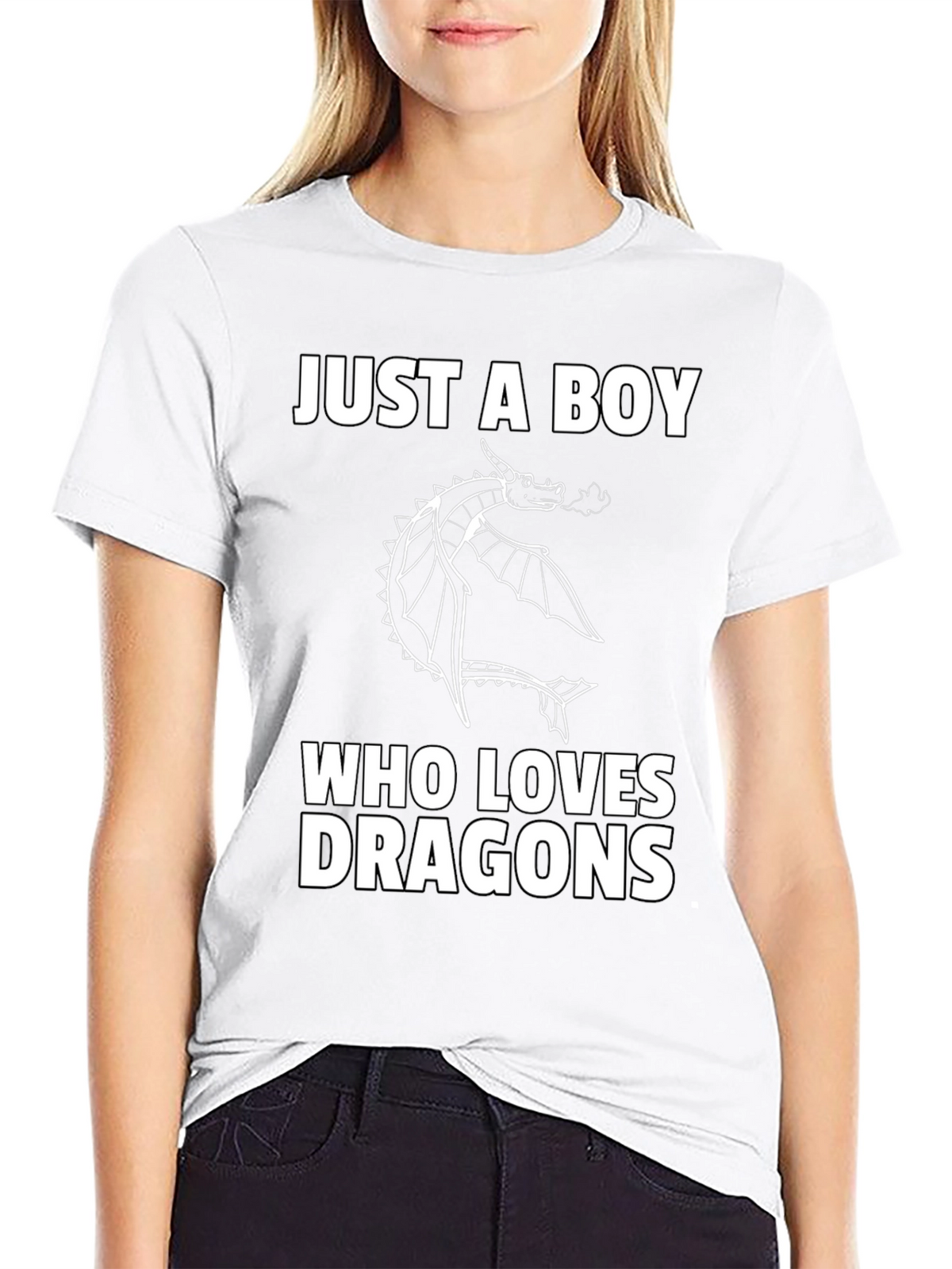 Boy Dragon Lover Graphic T-Shirt