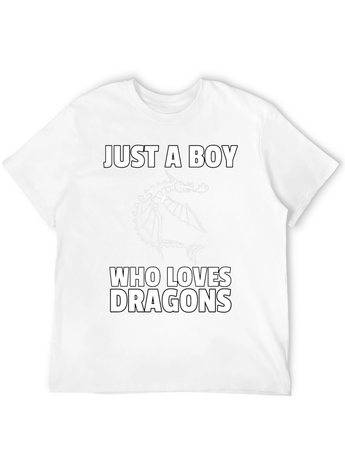 Boy Dragon Lover Graphic T-Shirt