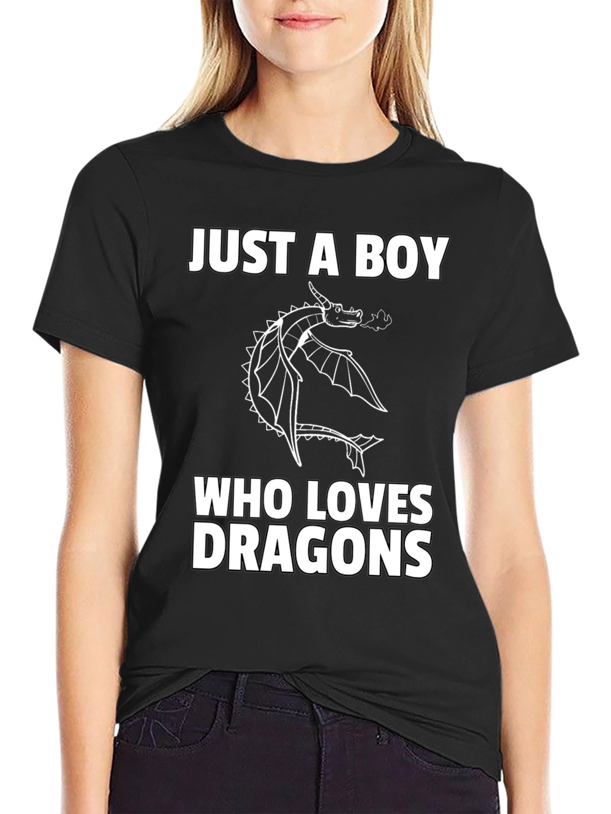 Boy Dragon Lover Graphic T-Shirt