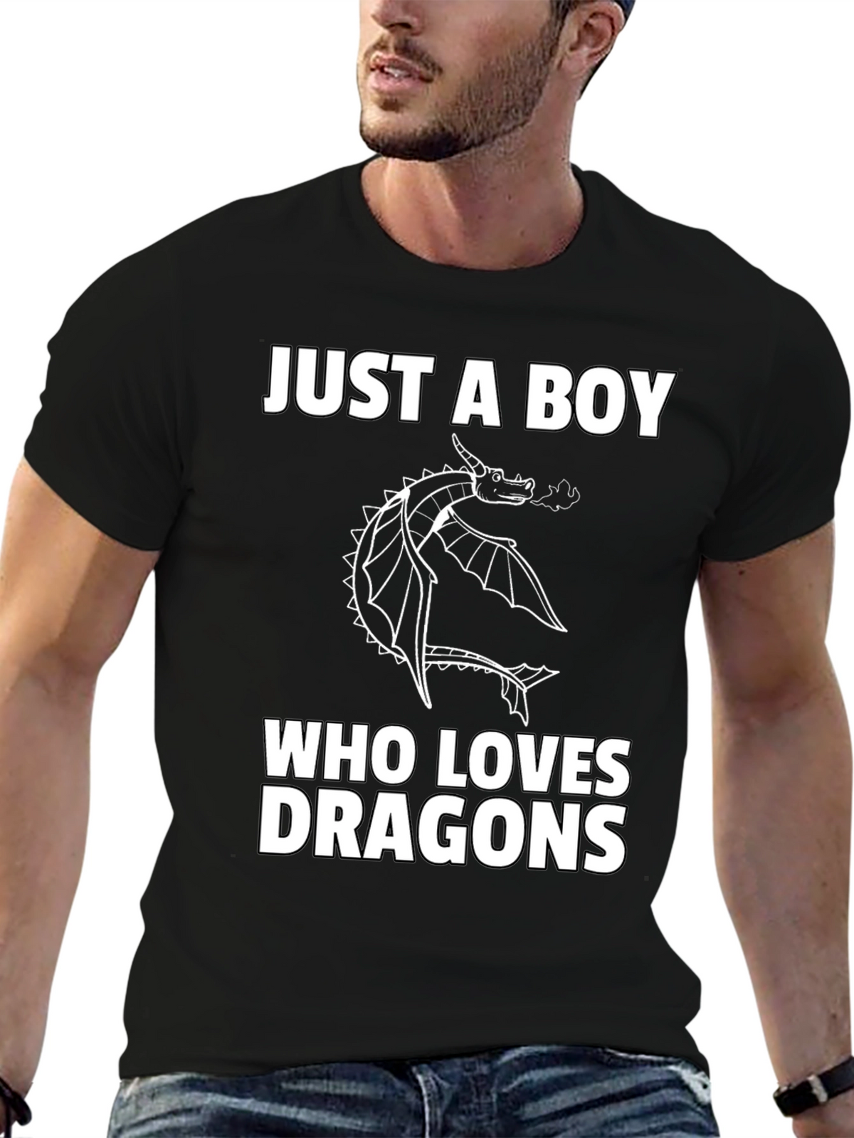 Boy Dragon Lover Graphic T-Shirt