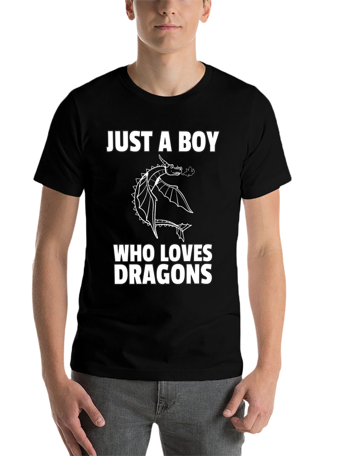 Boy Dragon Lover Graphic T-Shirt