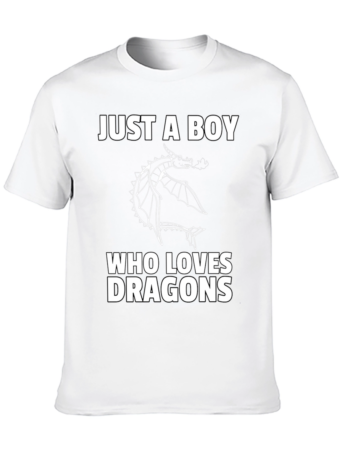 Boy Dragon Lover Graphic T-Shirt
