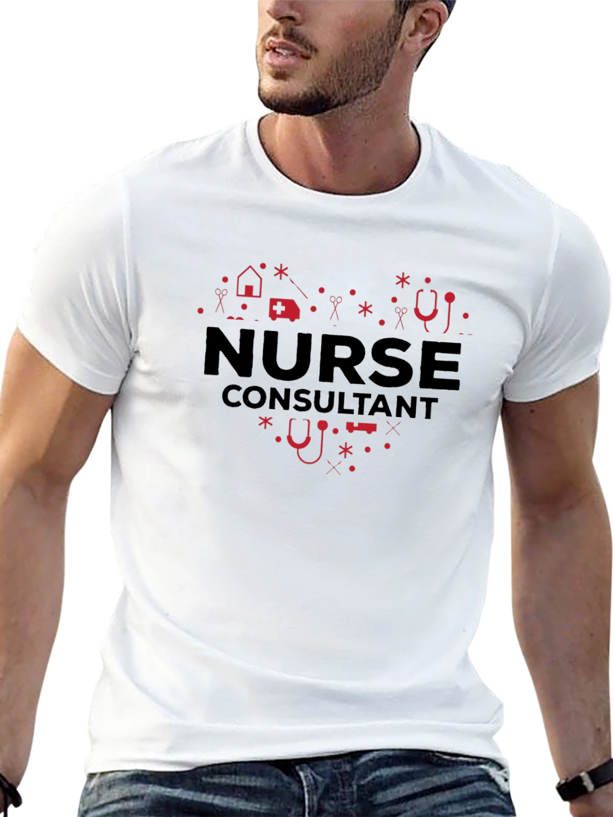 Nurse Consultant Heart Graphic Tee