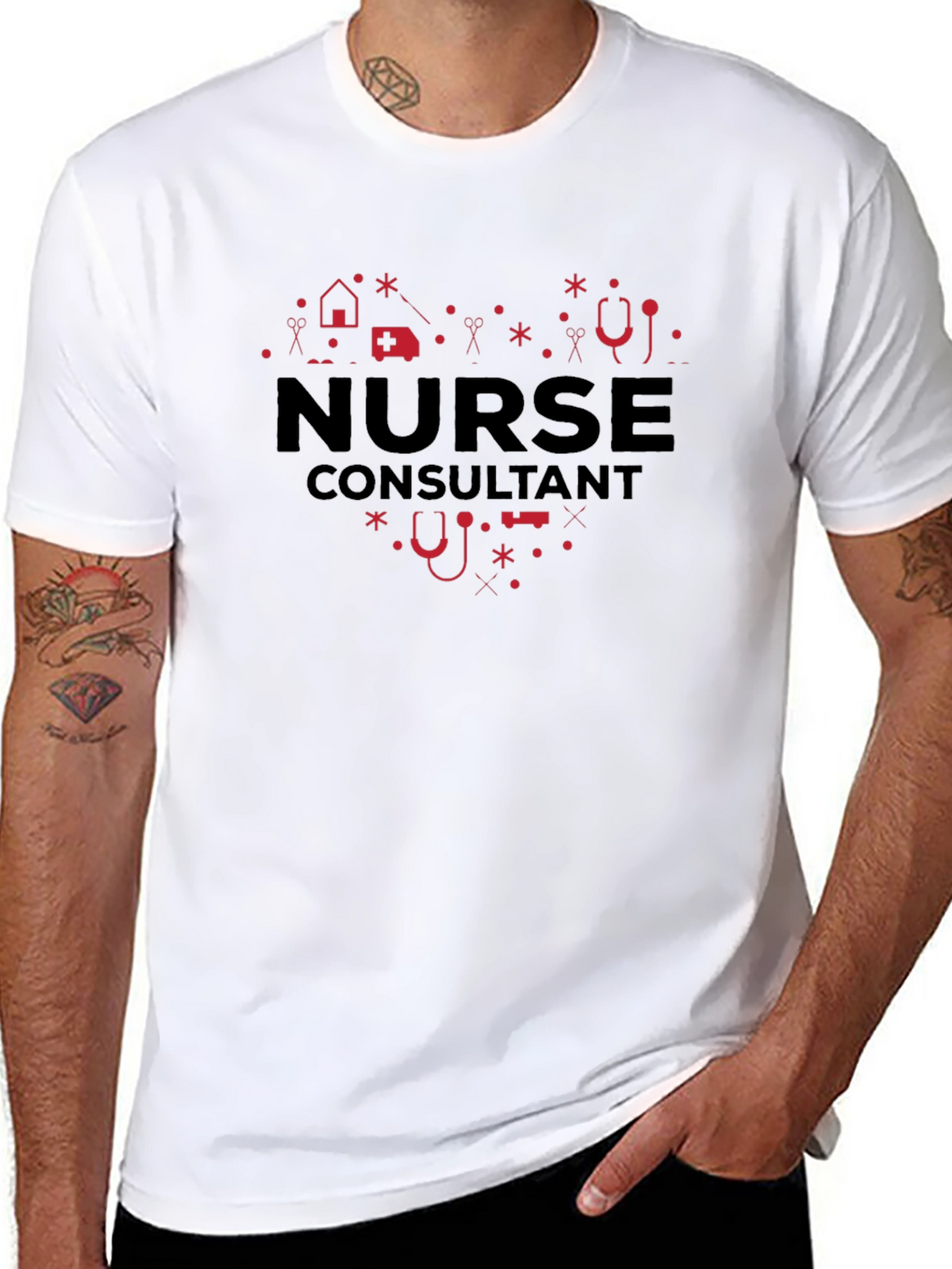 Nurse Consultant Heart Graphic Tee