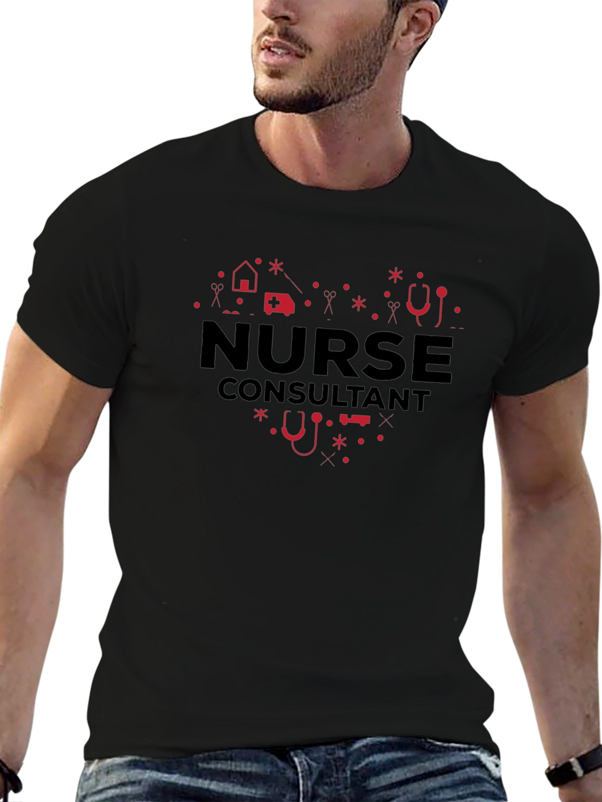 Nurse Consultant Heart Graphic Tee
