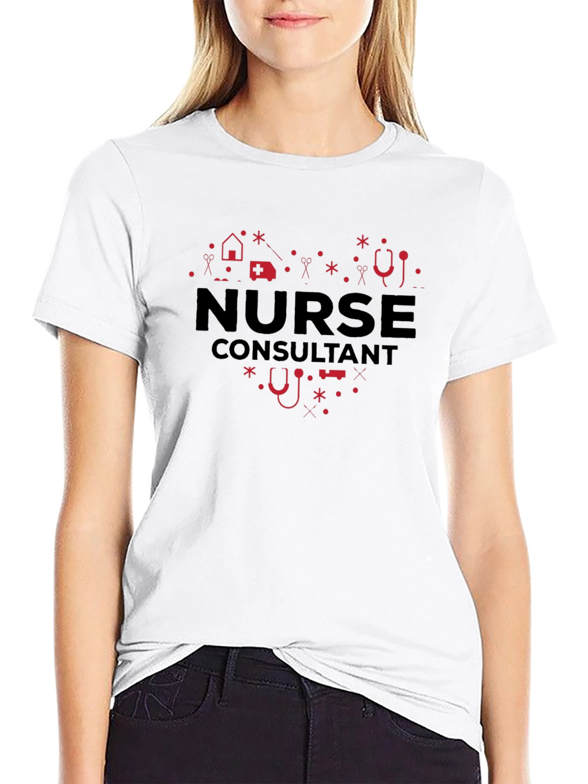 Nurse Consultant Heart Graphic Tee
